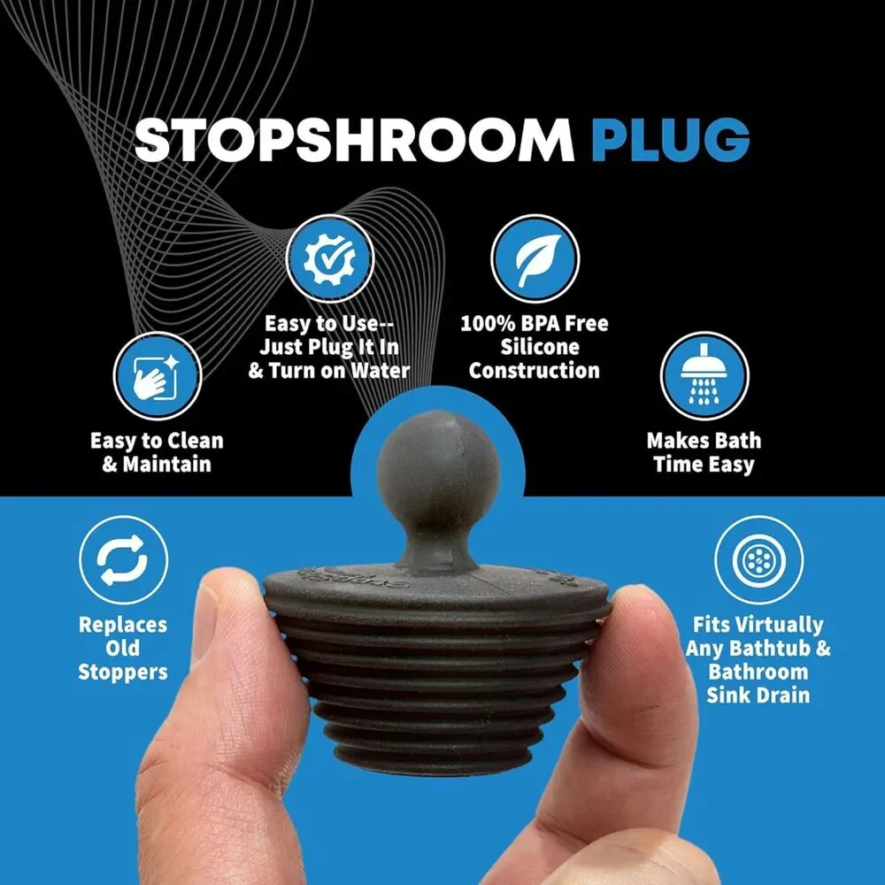 TubShroom Ultra Stainless Steel Hair Catcher Drain Protector with Stopper